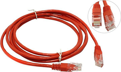 Кабель Patch Cord UTP  кат.5e 2м  красный