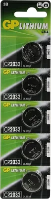 Элемент питания GP Lithium Cell CR2032-5 (Li  3V)  <уп. 5 шт>