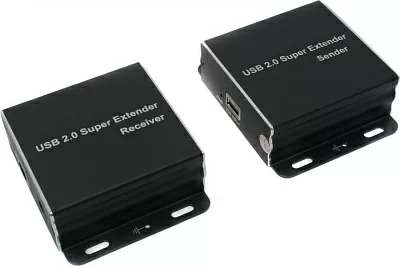 Удлинитель KS-is KS-429 USB2.0 Extender + 4- port Hub (USB -> RJ45  -> USB до 60м)