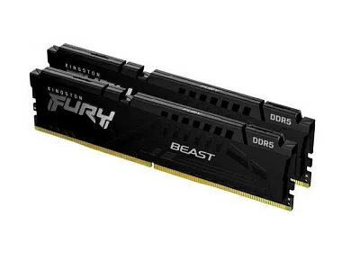 Модуль памяти Kingston Fury Beast <KF556C40BBK2-16> DDR5 DIMM 16Gb KIT 2*8Gb <PC5-44800>  CL40