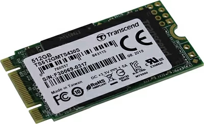 Накопитель SSD 512 Gb M.2 2242 B&M 6Gb/s Transcend 430S TS512GMTS430S 3D TLC