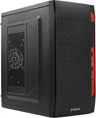 Корпус Minitower  Exegate QA-410 Black MicroATX 600W (24+4+6/8пин) EX272736RUS