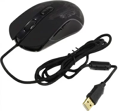 Манипулятор QUMO Gaming Optical Mouse Gothic M51 (RTL) USB 7btn+Roll 24122