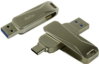 Накопитель Netac NT03U782C-032G-30PN USB3.0/USB-C OTG Flash  Drive 32Gb  (RTL)