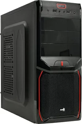 Корпус Miditower Aerocool V3X (Devil) Red Edition Black ATX 500W  (24+2x4+6пин)