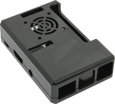 ACD RA187 Корпус для Raspberry Pi 3 Black ABS Plastic Case w/GPIO port hole and Fan holes