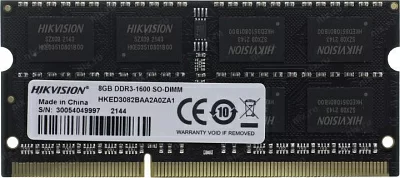 Модуль памяти HIKVISION HKED3082BAA2A0ZA1/8G DDR3 SODIMM  8Gb  PC3-12800 (for NoteBook)