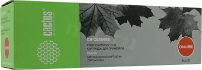 Картридж Cactus CS-C046HBK Black  для  Canon i-SENSYS LBP653Cdw/654Cx/MF732Cdw/734Cdw/735Cx