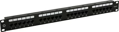 Коммутационная панель Patch Panel 19" 1U UTP 24 port кат.6 5bites PPU65-22 разъём KRONE&110 (dual IDC)