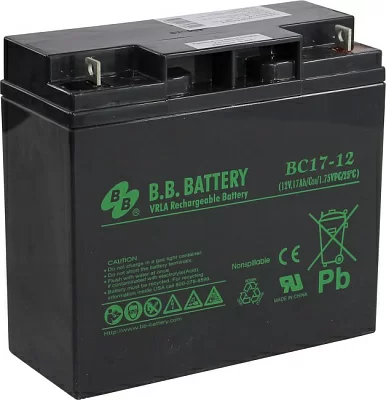 Аккумулятор B.B. Battery BC17-12 (12V 17Ah) для  UPS