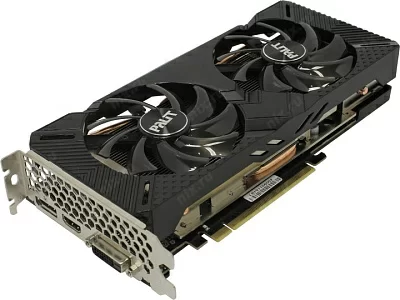 Видеокарта 6Gb PCI-E GDDR6 Palit GTX1660 SUPER GP 6G (RTL) DVI+HDMI+DP GeForce GTX1660 SUPER