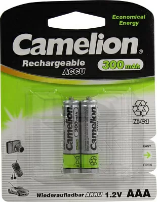 Аккумулятор Camelion NC-AAA300BP2 (1.2V 300mAh) NiCd Size  "AAA" уп.2шт