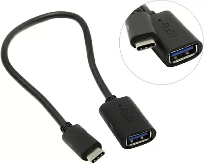 VCOM CU409-0.2м Кабель USB3.0 AF -->USB-CM  0.2 м