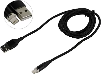 JETACCESS JA-DC48 2м Black Кабель USB 2.0 AM-->съёмный магнитный  Lightning 2м