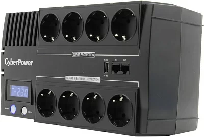 ИБП UPS 1200VA CyberPower BRICs LCD <BR1200ELCD> защита телефонной линии/RJ45USB+USB для зарядки мобильных  устройств