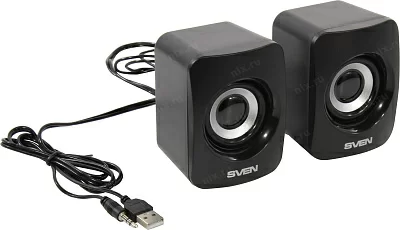 Колонки SVEN 130 Black (2x3W питание от  USB)