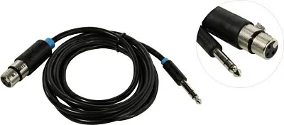 Vention BBEBH Кабель- переходник Jack6.3-M --> XLR-F 2м