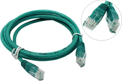 Кабель Patch Cord UTP кат.5e 1.5м  зелёный