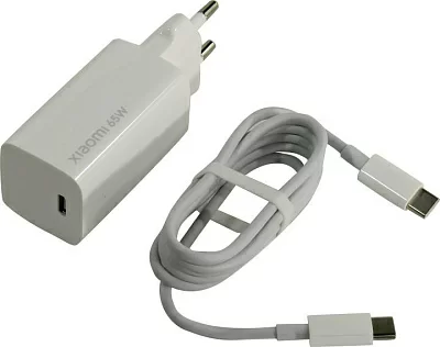 Xiaomi BHR4499GL White Зарядное устройство USB  (Вх. AC100-240V Вых.DC5/9/10/12/15/20V65WUSB-Cкабель  USB-C)