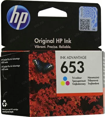 Картридж HP 3YM74AE (№653A) color для  DJ 6000/6400  серии