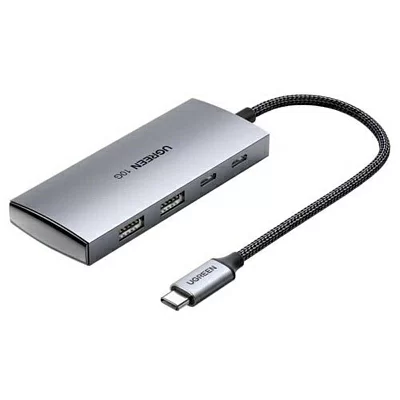 Разветвитель UGREEN <30758>  2xUSB3.2+2xUSB-C подкл.  USB-C