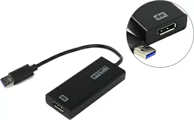 Видеокарта STLab U-1380 (RTL) USB 3.0 to DisplayPort 4K  Adapter