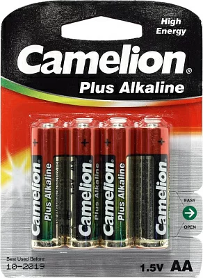 Элемент питания Camelion LR6-4-SP4 Size "AA" 1.5V щелочной (alkaline) уп.4шт