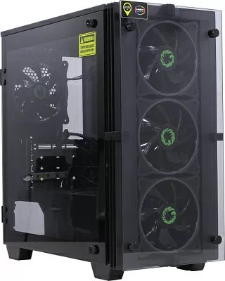 Корпус Minitower GameMax Mini Stratos MicroATX  без  БП с окном