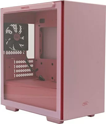 Корпус Miditower Deepcool GameStorm MACUBE110 PKRD R-MACUBE110-PRNGM1N-A-1 Pink MicroATX без БП с окном