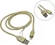 Smartbuy iK-512ss gold Кабель USB  AM-->Lightning 1м