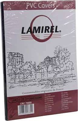 Lamirel CRC78680 Обложки для переплёта (Transparent  PVC A4 150мкм уп.100шт)