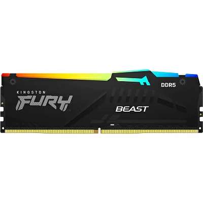 Модуль памяти Kingston Fury Beast RGB <KF560C40BBAK2-16> DDR5 DIMM 16Gb  KIT 2*8Gb <PC5-48000> CL40