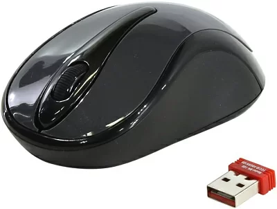 Манипулятор A4Tech Wireless Zero Delay Mouse G3-280A Glossy Grey (RTL) USB 3but+Roll беспроводная уменьшенная