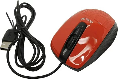 Манипулятор Genius Optical Mouse DX-150X Red (RTL) USB 3btn+Roll  (31010231101/31010004406)