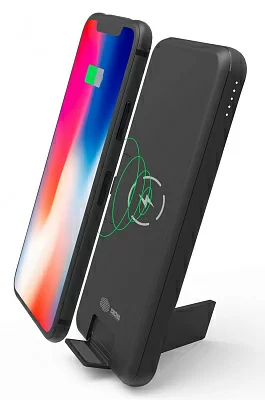 Внешний аккумулятор Cactus <CS-PBFSQT-10000> (USB 3A USB-C  3A10000mAh Wireless charger Li-Pol)