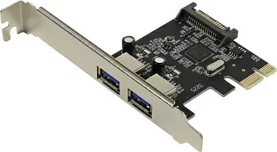 Контроллер Orient AM-3U2PE (OEM)  PCI-Ex1  USB3.0 2 port-ext