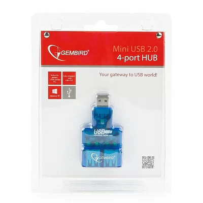 Разветвитель Gembird <UHB-CN224> USB2.0  Hub 4  port