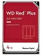 Жёсткий диск HDD 4 Tb SATA 6Gb/s Western Digital Red Plus <WD40EFZX>  3.5" 5400rpm  128Mb