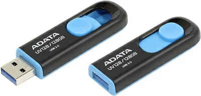 Накопитель ADATA DashDrive UV128 <AUV128-128G-RBE> USB3.0 Flash Drive  128Gb