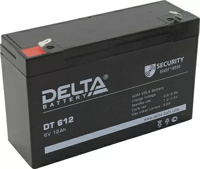 Аккумулятор Delta  DT 612 (6V 12Ah)