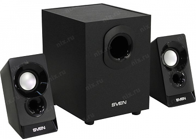 Колонки SVEN MS-85 Black (2x2.5W+ Subwoofer 5W дерево питание от  USB)