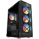 Корпус Miditower 1STPLAYER FIREBASE XP-G <XP-G-BK-4F1>  Black ATX без БП