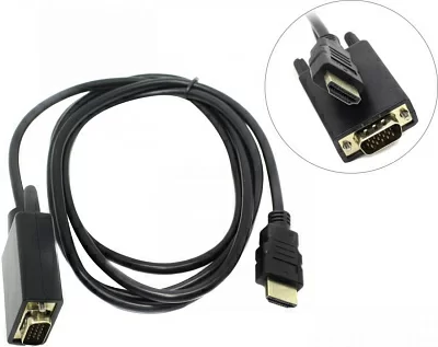 KS-is KS-441 Кабель-адаптер HDMI (M)  ->  VGA (15M)  1.8м