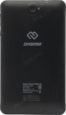 Планшет Digma Plane 7594 3G  1112459  Black SC7731E/2/16Gb/3G/GPS/WiFi/BT/Andr9.0/7"/0.26 кг