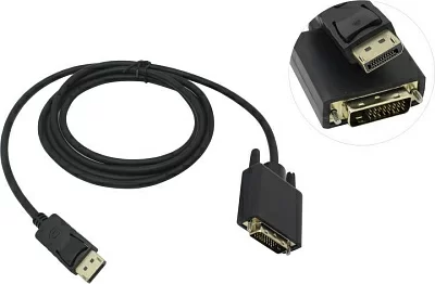 Exegate EX-CC-DPM-DVIM-1.8 Кабель-адаптер DisplayPort(M) -> DVI(M)  1.8м EX284908RUS