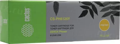 Картридж Cactus CS-PH6125Y Yellow для Xerox Phaser  6125