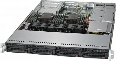 Платформа SuperMicro 1U 6019P-WTR (LGA3647 C621 2xPCI-E SVGA SATA RAID4xHS SATA 2xGbLAN  12DDR4 750W  HS)