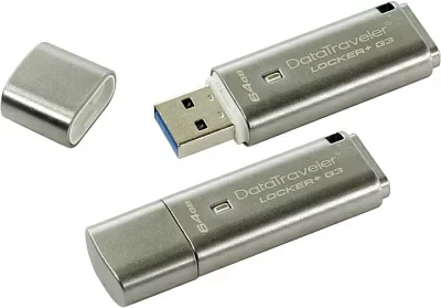 Накопитель Kingston DataTraveler Locker+ G3 DTLPG3/32GB USB3.0 Flash Drive  32Gb (RTL)