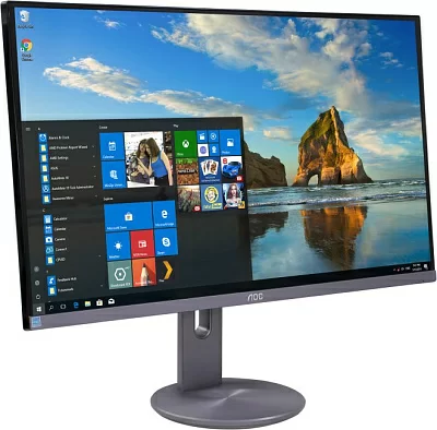 27" ЖК монитор AOC U2790PQU Black&T.Grey с поворотом экрана(LCD  3840x2160  HDMI DP USB3.0Hub)