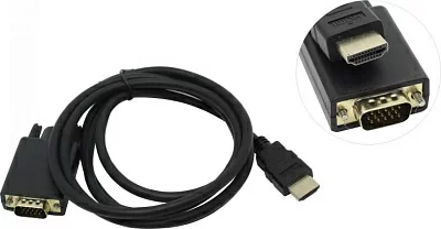 Exegate EX-CC-HDMIM-VGAM-1.8 Кабель-переходник HDMI (M)  -> VGA (15M)  1.8м EX284928RUS